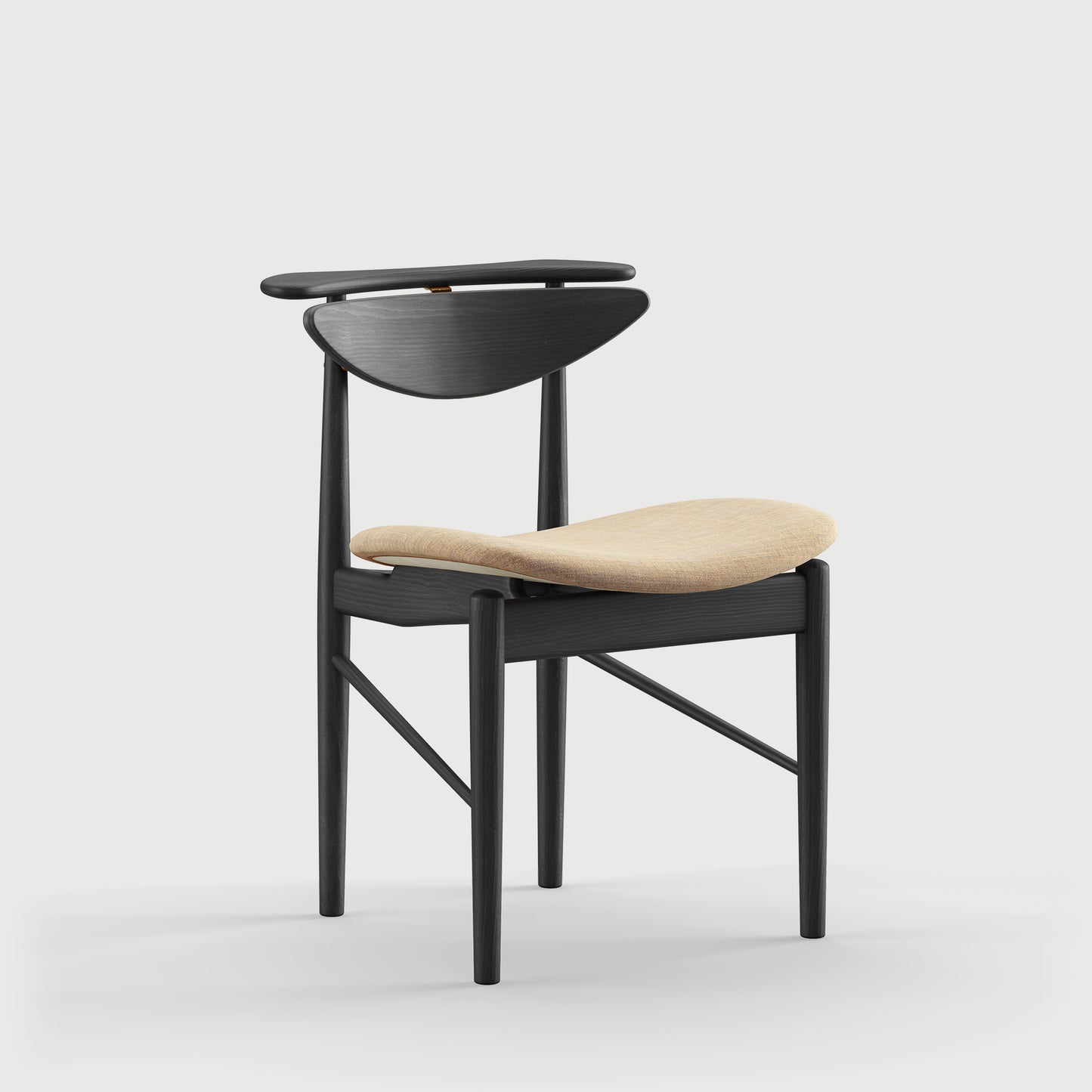 THE READING CHAIR by House of Finn Juhl #Oak Black Painted  / Remix | 242