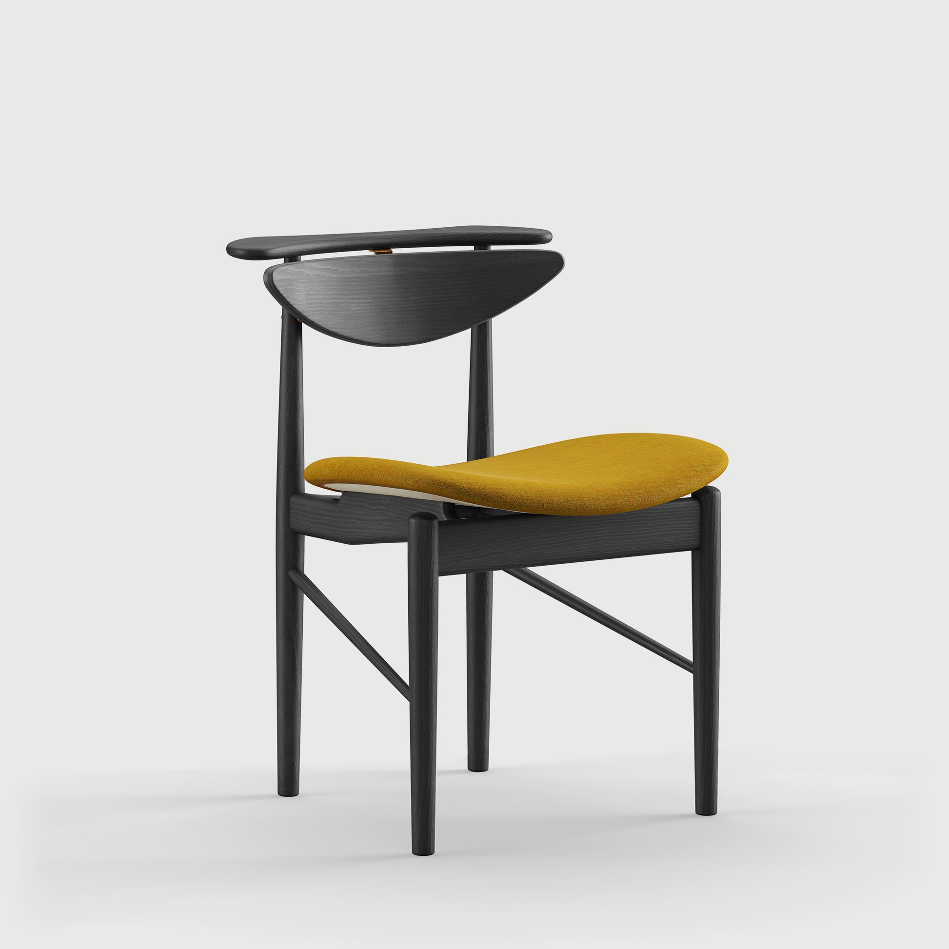 THE READING CHAIR by House of Finn Juhl #Oak Black Painted  / Remix | 412