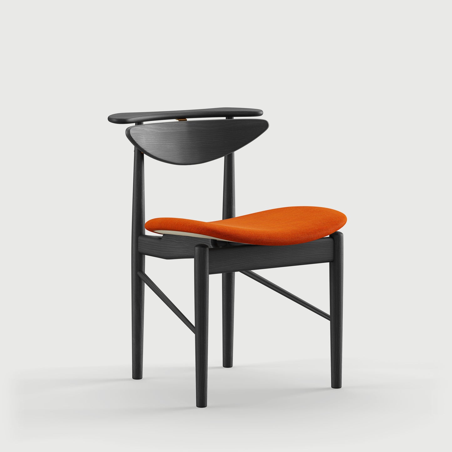 THE READING CHAIR by House of Finn Juhl #Oak Black Painted  / Remix | 443