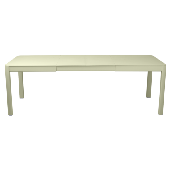 RIBAMBELLE TABLE WITH 2 EXTENSIONS 149/234 X 100 CM by Fermob #WILLOW GREEN