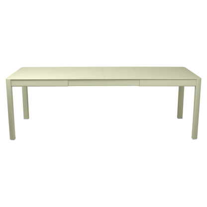 RIBAMBELLE TABLE WITH 2 EXTENSIONS 149/234 X 100 CM by Fermob #WILLOW GREEN