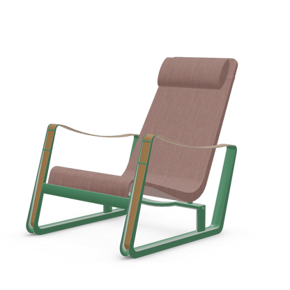 Cite Lounge Chair (Prouve Ble Vert powder-coated (smooth)) by Vitra