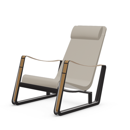 Cite Lounge Chair (deep black powder-coated (smooth)) by Vitra