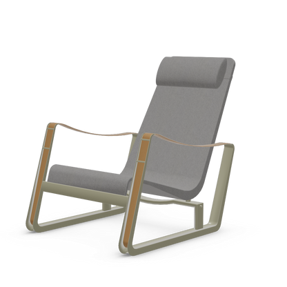 Cite Lounge Chair (Prouve Gris Vermeer powder-coated (smooth)) by Vitra