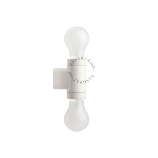 Pure Porcelain Lamp "ribbon" Socket by Zangra