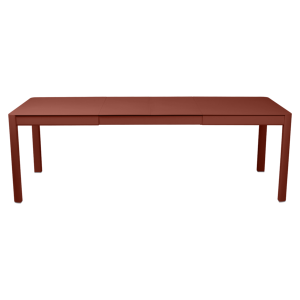 RIBAMBELLE TABLE WITH 2 EXTENSIONS 149/234 X 100 CM by Fermob #RED OCHRE