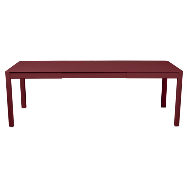 RIBAMBELLE TABLE WITH 2 EXTENSIONS 149/234 X 100 CM by Fermob #CHILI