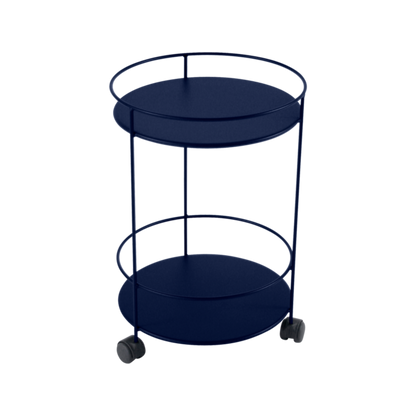 GUINGUETTE SIDE WHEELED TABLE WITH SOLID DOUBLE TOP by Fermob