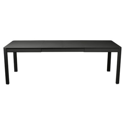 RIBAMBELLE TABLE WITH 2 EXTENSIONS 149/234 X 100 CM by Fermob #LIQUORICE