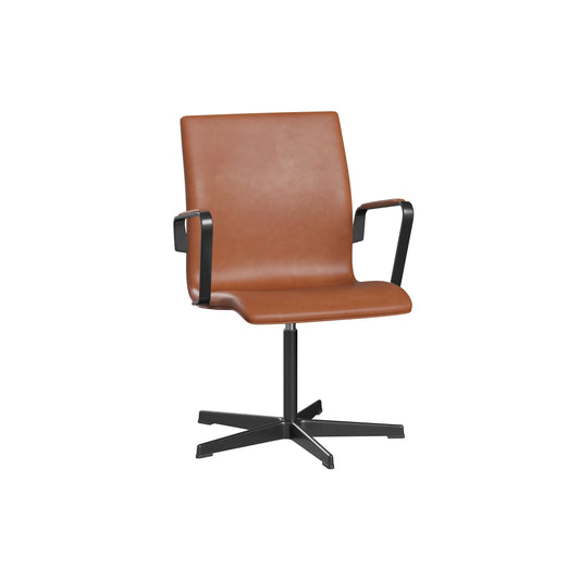 Oxford™ - 3271T, Low back, fixed seat height, with arm padding by Fritz Hansen