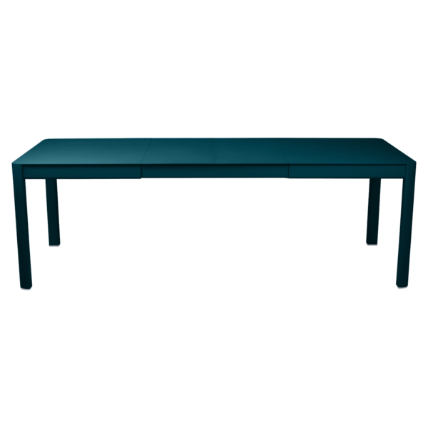 RIBAMBELLE TABLE WITH 2 EXTENSIONS 149/234 X 100 CM by Fermob #ACAPULCO BLUE