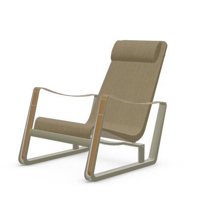Cite Lounge Chair (Prouve Gris Vermeer powder-coated (smooth)) by Vitra