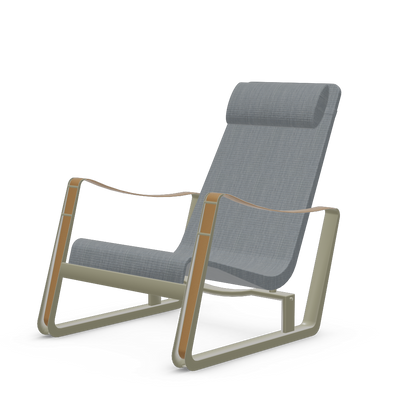 Cite Lounge Chair (Prouve Gris Vermeer powder-coated (smooth)) by Vitra