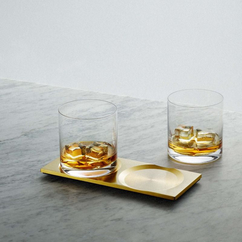 Machined Whisky Tray + Glass by Buster + Punch