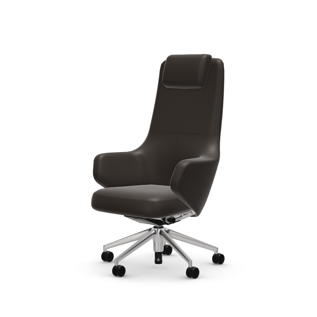 Grand Executive Highback by Vitra #Leather Premium F/brown