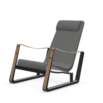 Cite Lounge Chair (deep black powder-coated (smooth)) by Vitra
