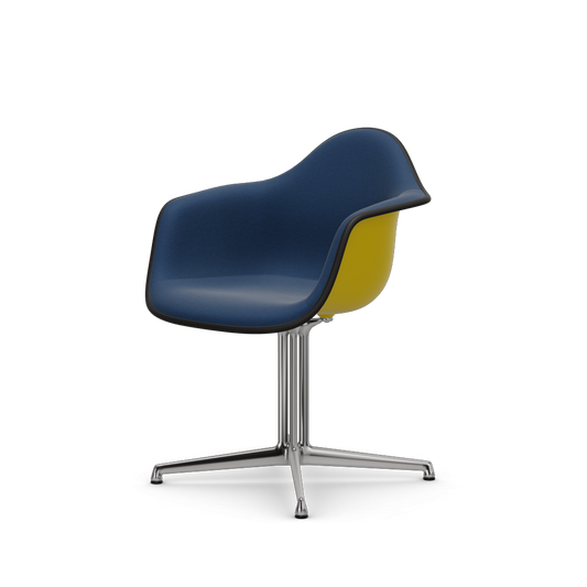 Eames Plastic Armchair DAL (with full upholstery) (Colour of seat shell - sunlight) (Request Info)