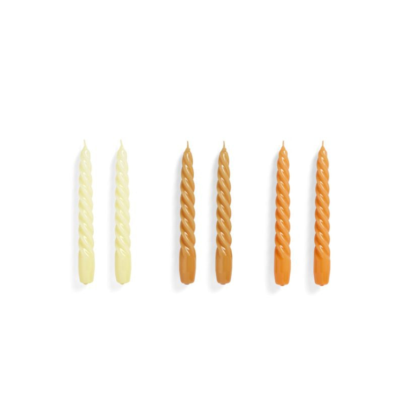 Twist Candle Set of 6 by HAY