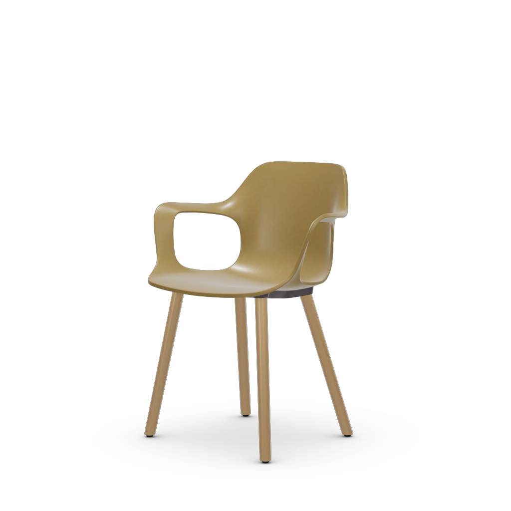 HAL RE Armchair Wood (without seat upholstery) by Vitra