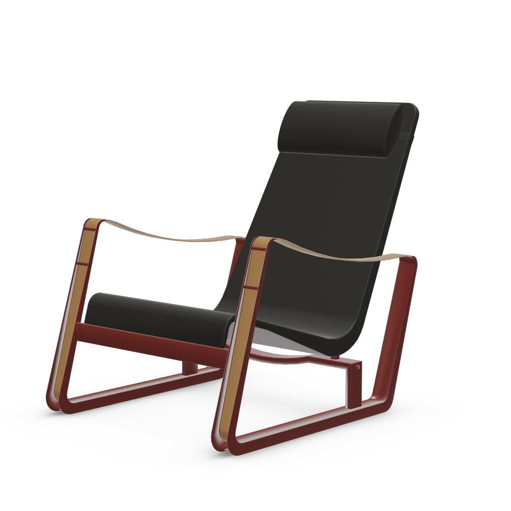 Cite Lounge Chair (Japanese red powder-coated (smooth)) by Vitra