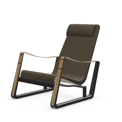 Cite Lounge Chair (deep black powder-coated (smooth)) by Vitra