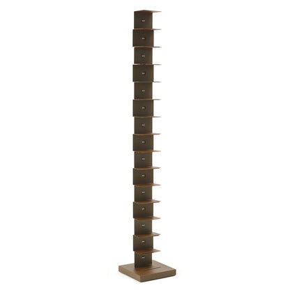 ORIGINAL PTOLOMEO - h 215 - Open Freestanding Stainless Steel Bookcase by Opinion Ciatti #h 215/corten/corten base