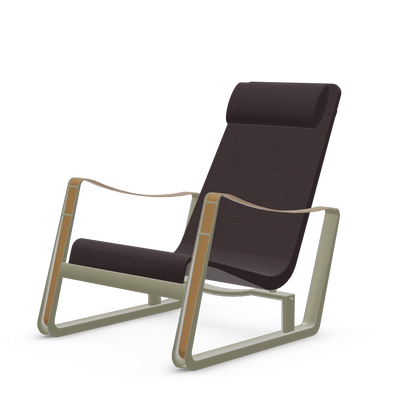 Cite Lounge Chair (Prouve Gris Vermeer powder-coated (smooth)) by Vitra