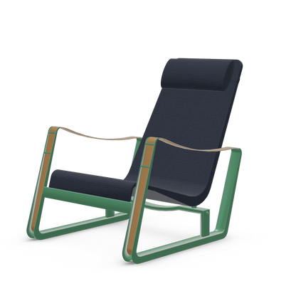 Cite Lounge Chair (Prouve Ble Vert powder-coated (smooth)) by Vitra