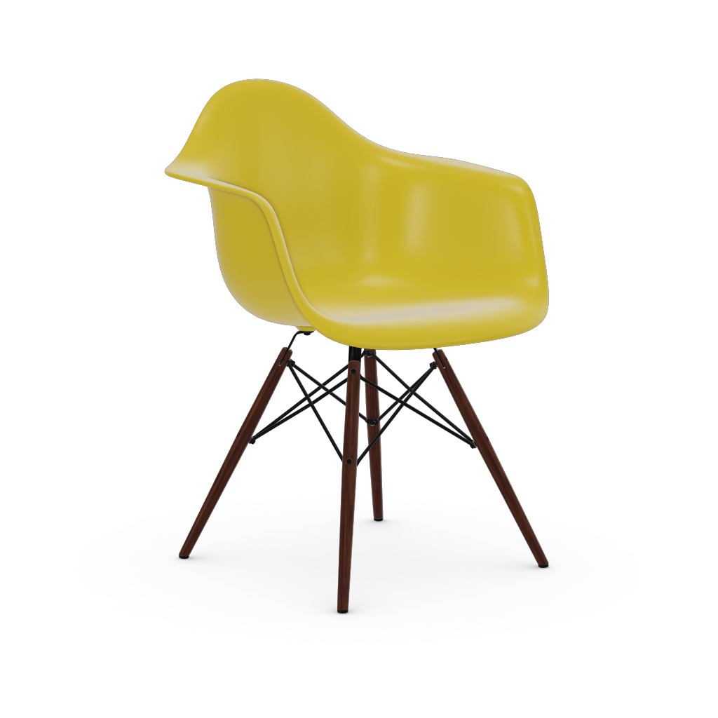 Eames Plastic Armchair DAW (without upholstery) by Vitra