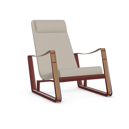 Cite Lounge Chair (Japanese red powder-coated (smooth)) by Vitra