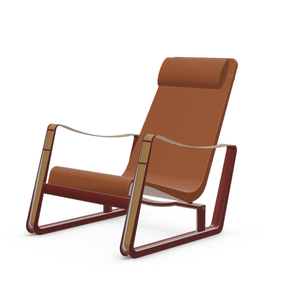 Cite Lounge Chair (Japanese red powder-coated (smooth)) by Vitra