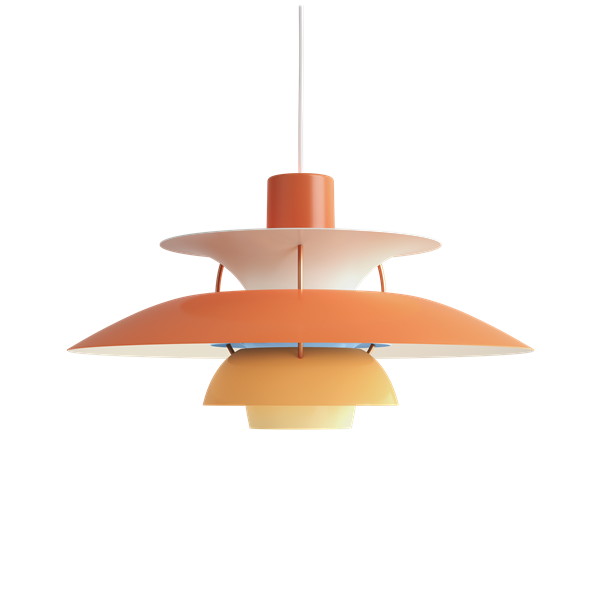 PH 5 Pendant Lamp by Louis Poulsen #Hues of orange