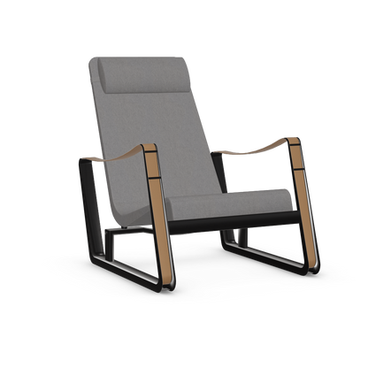 Cite Lounge Chair (deep black powder-coated (smooth)) by Vitra
