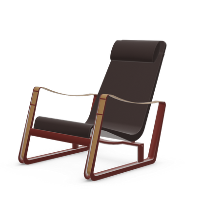 Cite Lounge Chair (Japanese red powder-coated (smooth)) by Vitra