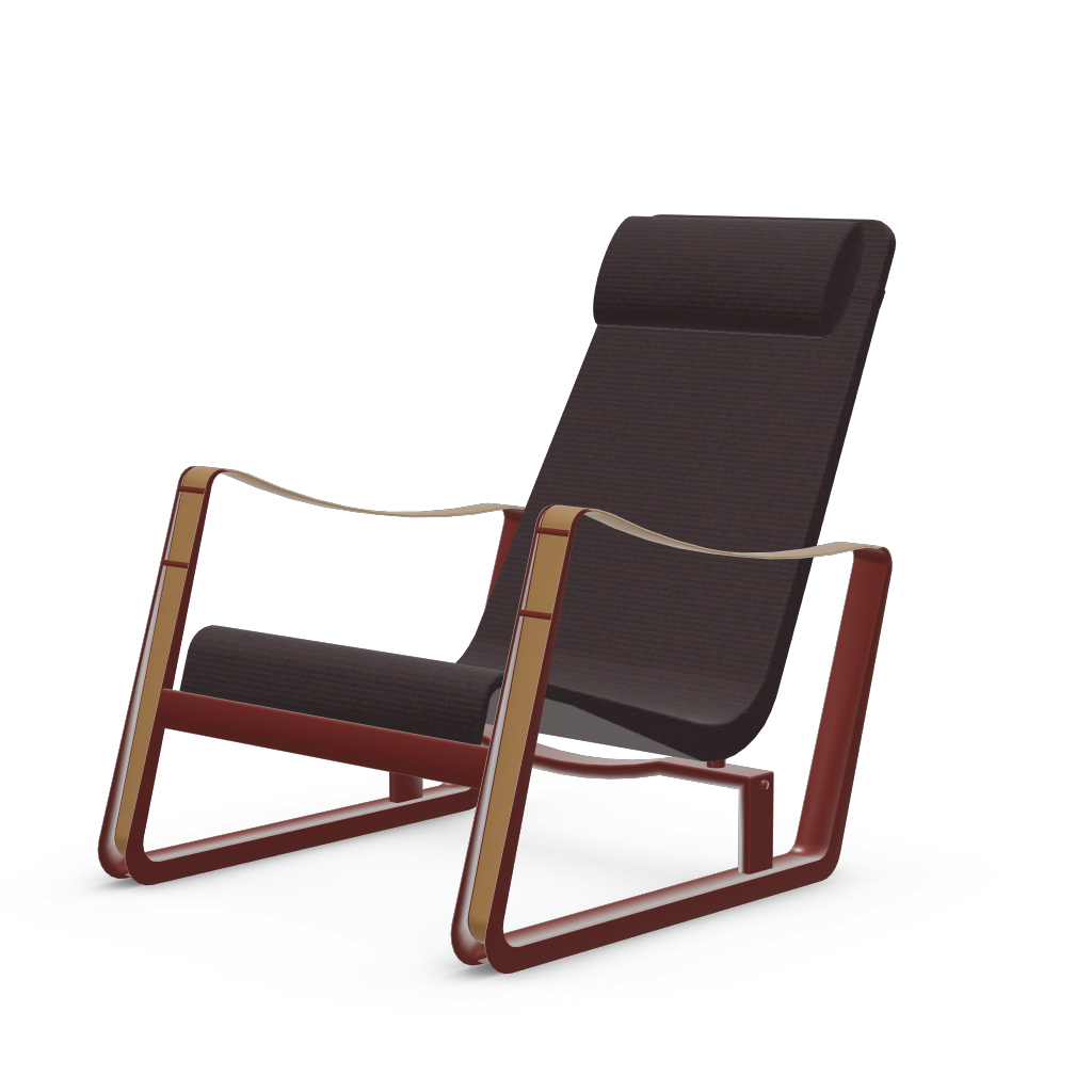 Cite Lounge Chair (Japanese red powder-coated (smooth)) by Vitra