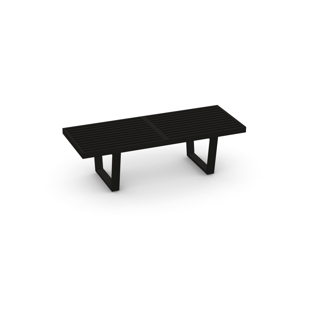 Nelson Bench by Vitra #355 x 1220 x 470 mm / Black ash