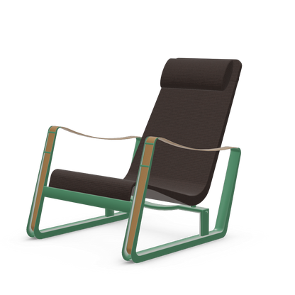Cite Lounge Chair (Prouve Ble Vert powder-coated (smooth)) by Vitra