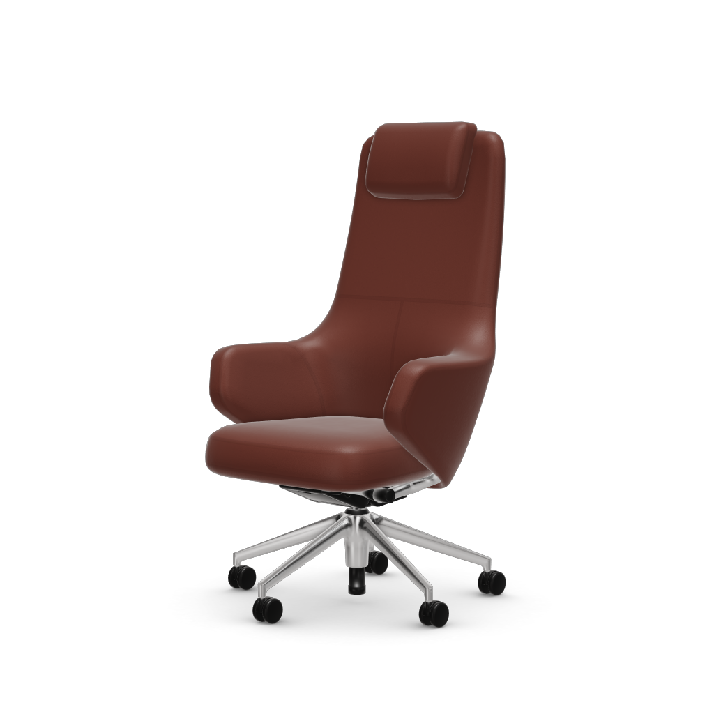 Grand Executive Highback by Vitra #Leather Premium F/brandy