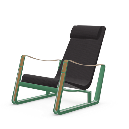 Cite Lounge Chair (Prouve Ble Vert powder-coated (smooth)) by Vitra