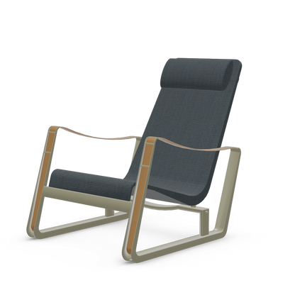 Cite Lounge Chair (Prouve Gris Vermeer powder-coated (smooth)) by Vitra