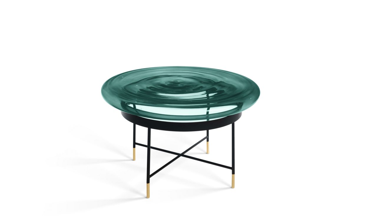 BILBOQUET COCKTAIL TABLE - Mushroom shaped blown glass by Roche Bobois
