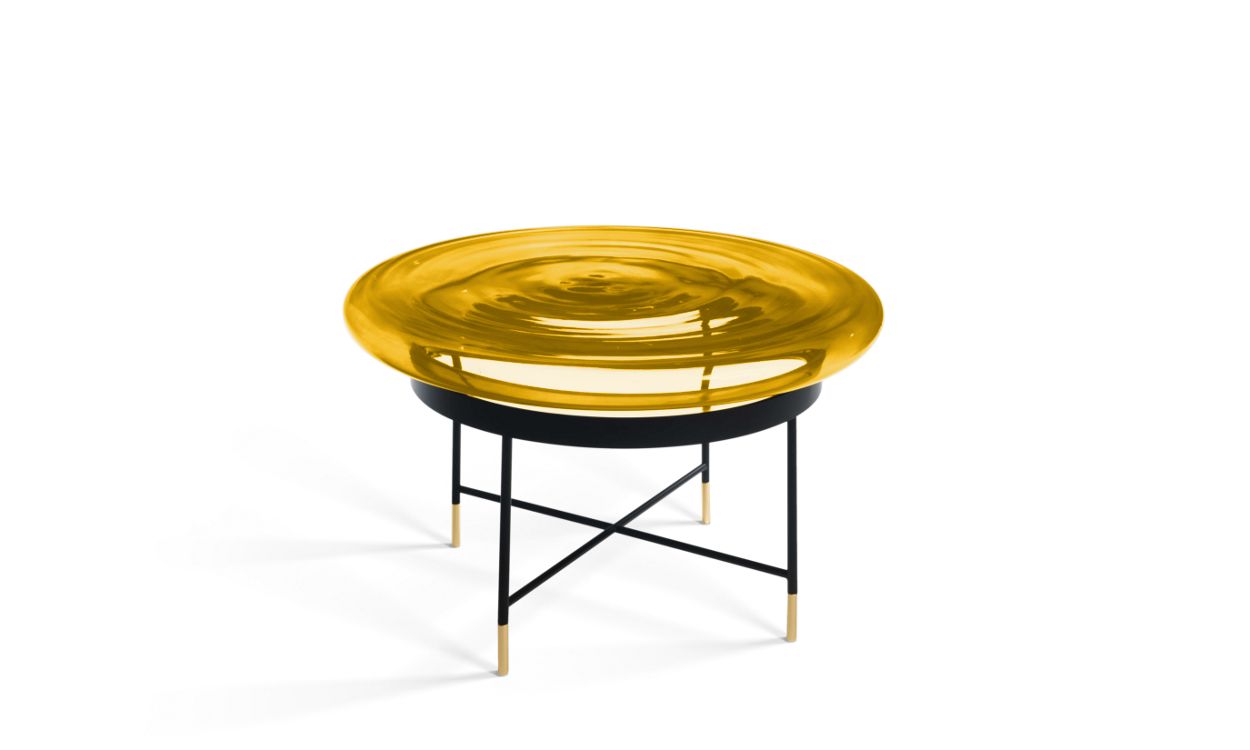 BILBOQUET COCKTAIL TABLE - Mushroom shaped blown glass by Roche Bobois