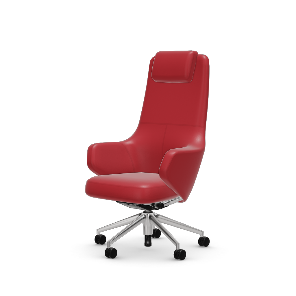 Grand Executive Highback by Vitra #Leather/red