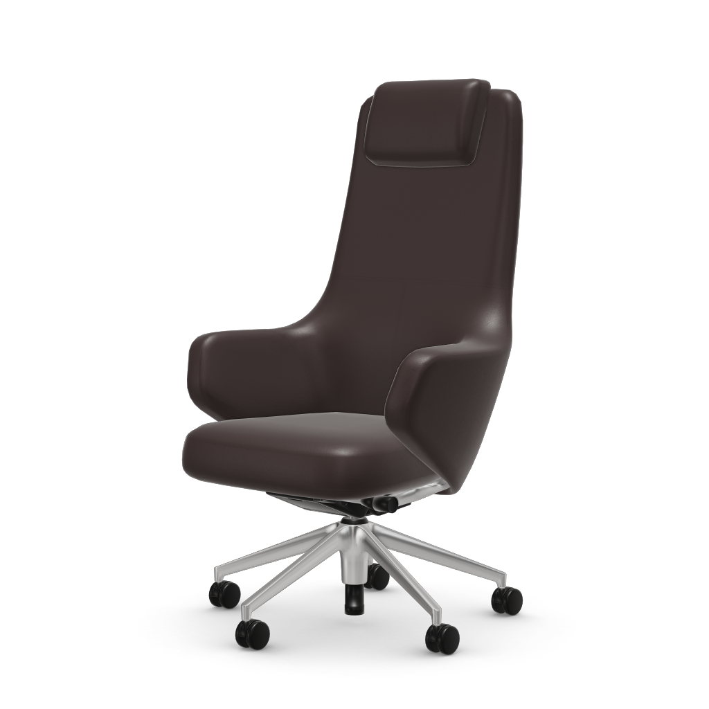 Grand Executive Highback by Vitra #Leather/plum