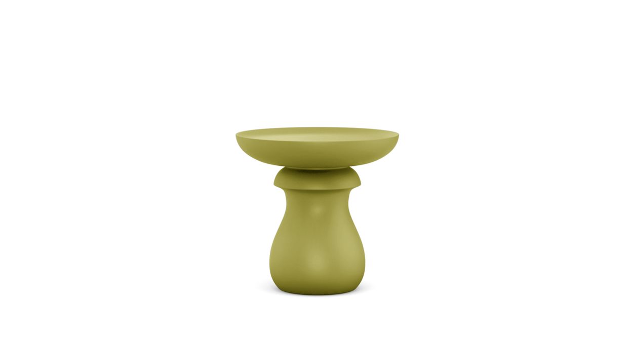 Chess End Table - Matte Lacquer by Roche Bobois #Matte lacquer/Anis
