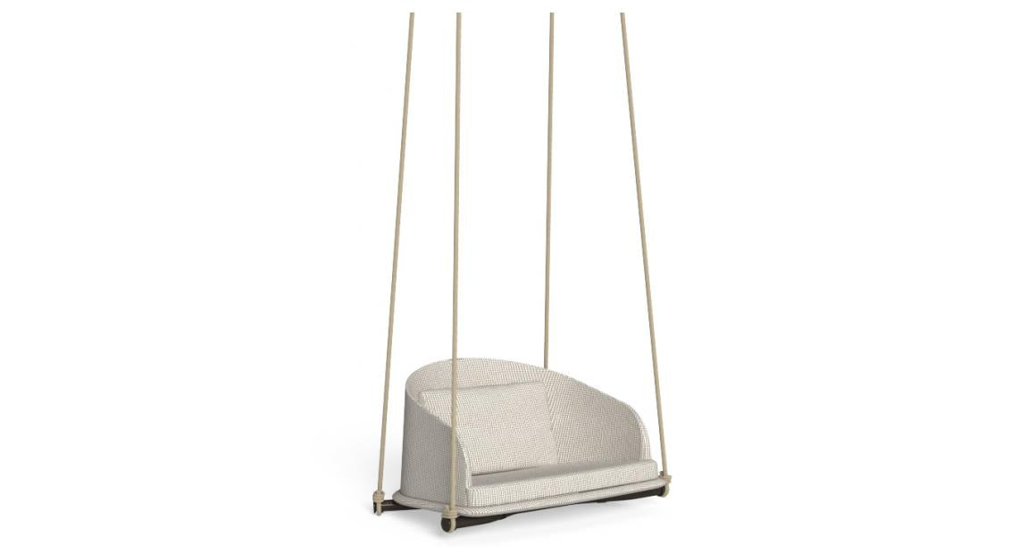 CLEOSOFT-WOOD - Fabric garden hanging chair by Talenti