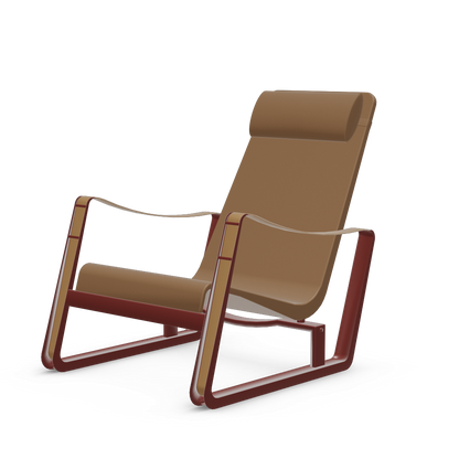 Cite Lounge Chair (Japanese red powder-coated (smooth)) by Vitra