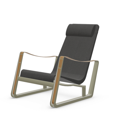 Cite Lounge Chair (Prouve Gris Vermeer powder-coated (smooth)) by Vitra