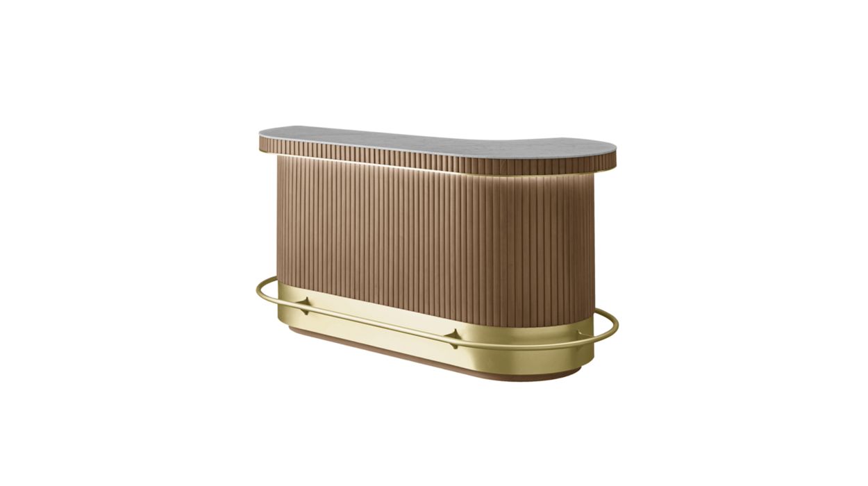 Eden-Rock Bar by Roche Bobois #Cherry : Izard/Brass net : Brass