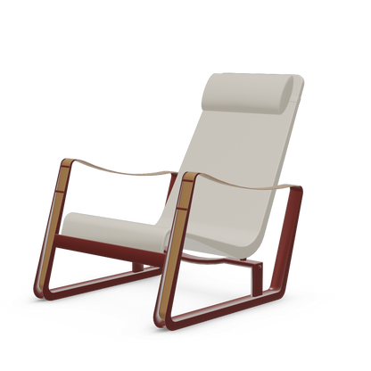 Cite Lounge Chair (Japanese red powder-coated (smooth)) by Vitra